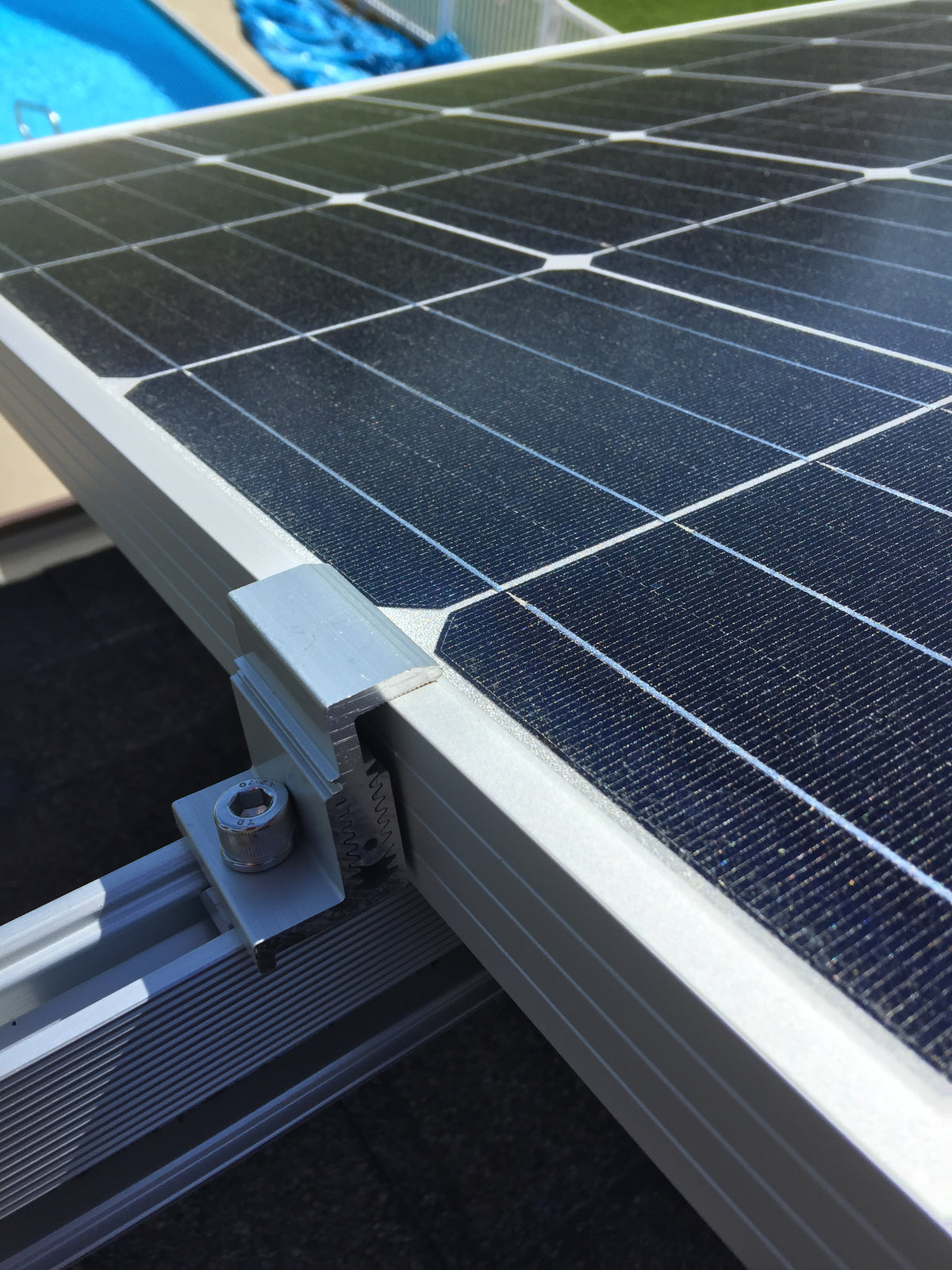Solar Panel Mounting kit to Mount for 8 Solar Panels, with Clamps, L-Brackets & 88 Inch Rails