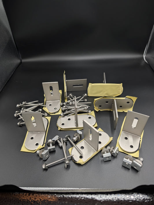 Solar Mount T-Bracket with Hardware - Pack of 8